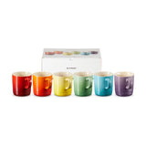 Le Creuset Set of 6 Rainbow Mugs
