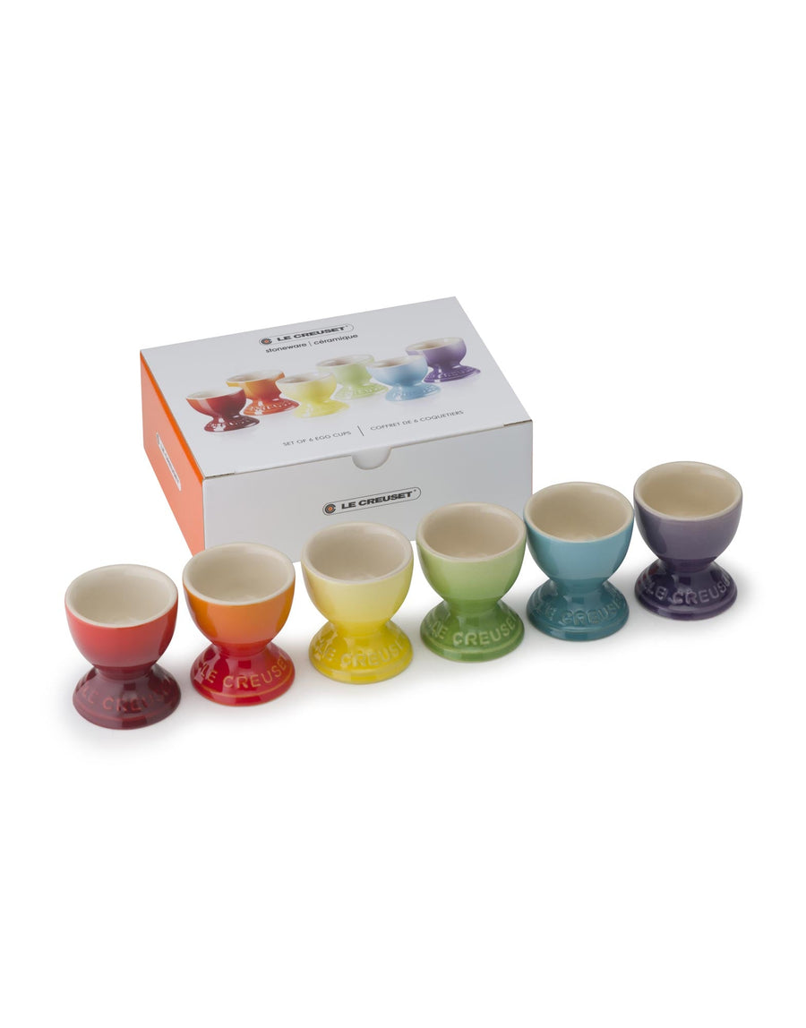 Le Creuset Set of 6 Rainbow Egg Cups