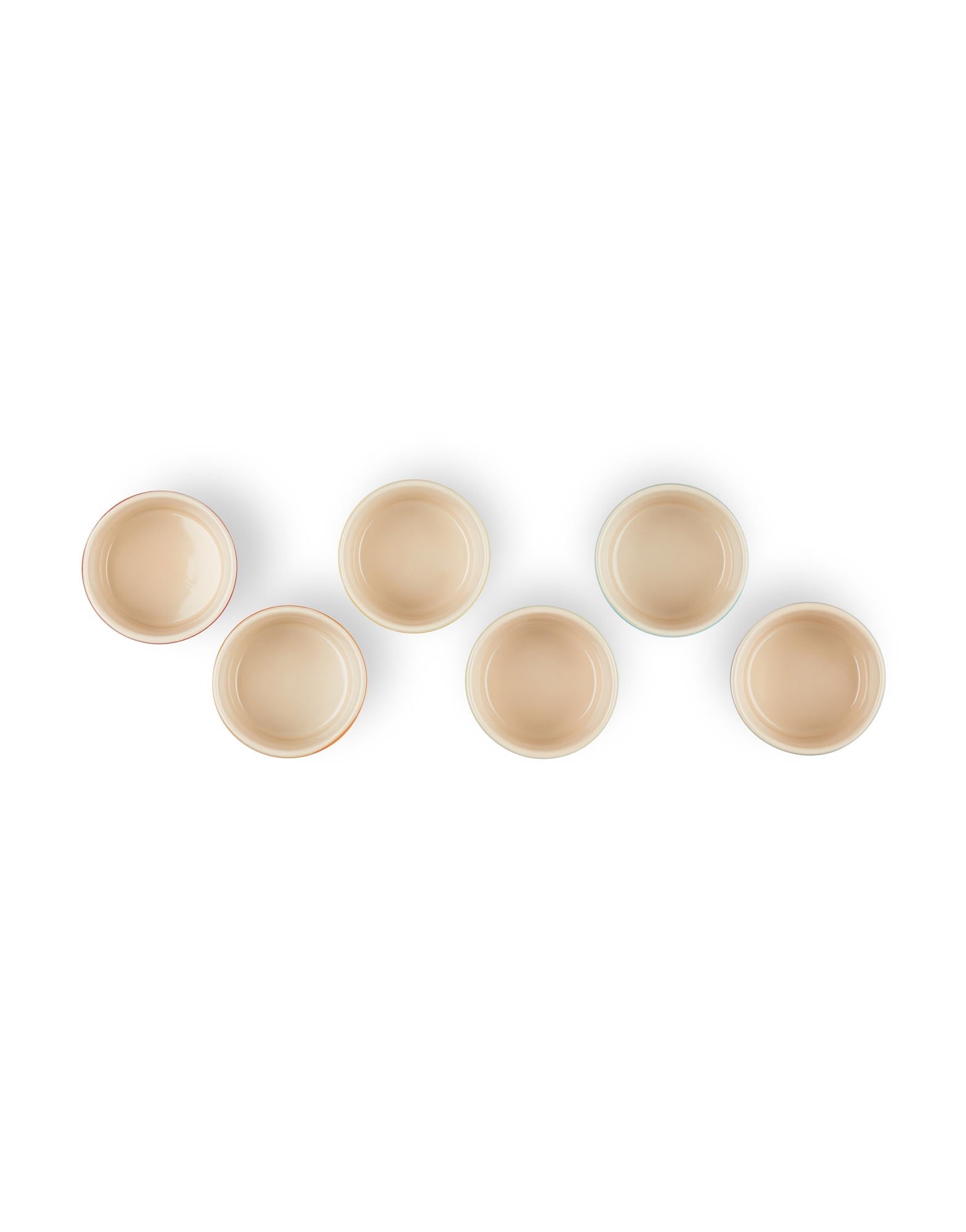 Le Creuset Set of 6 Rainbow Mini Ramekins