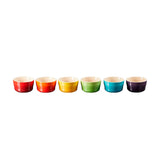 Le Creuset Set of 6 Rainbow Mini Ramekins