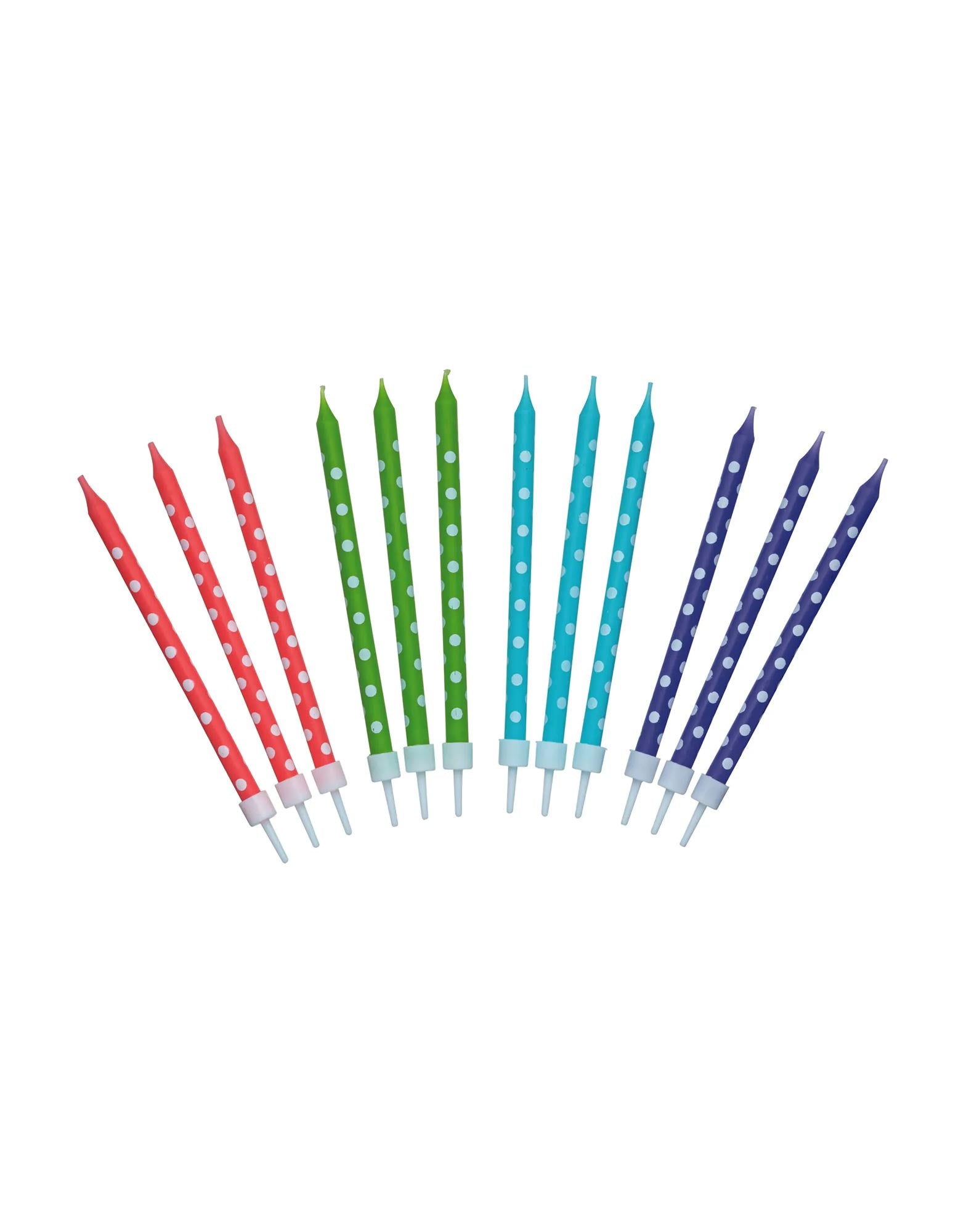 Spotty Cake Candles Pack of Twenty Four