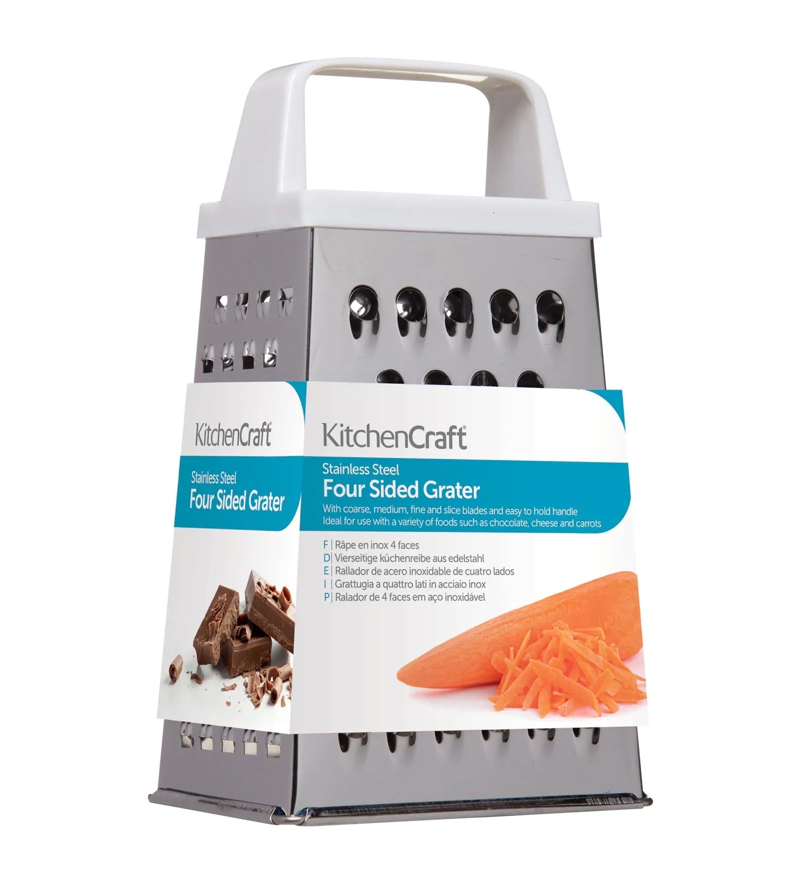 Stainless Steel Four Sided Box Grater