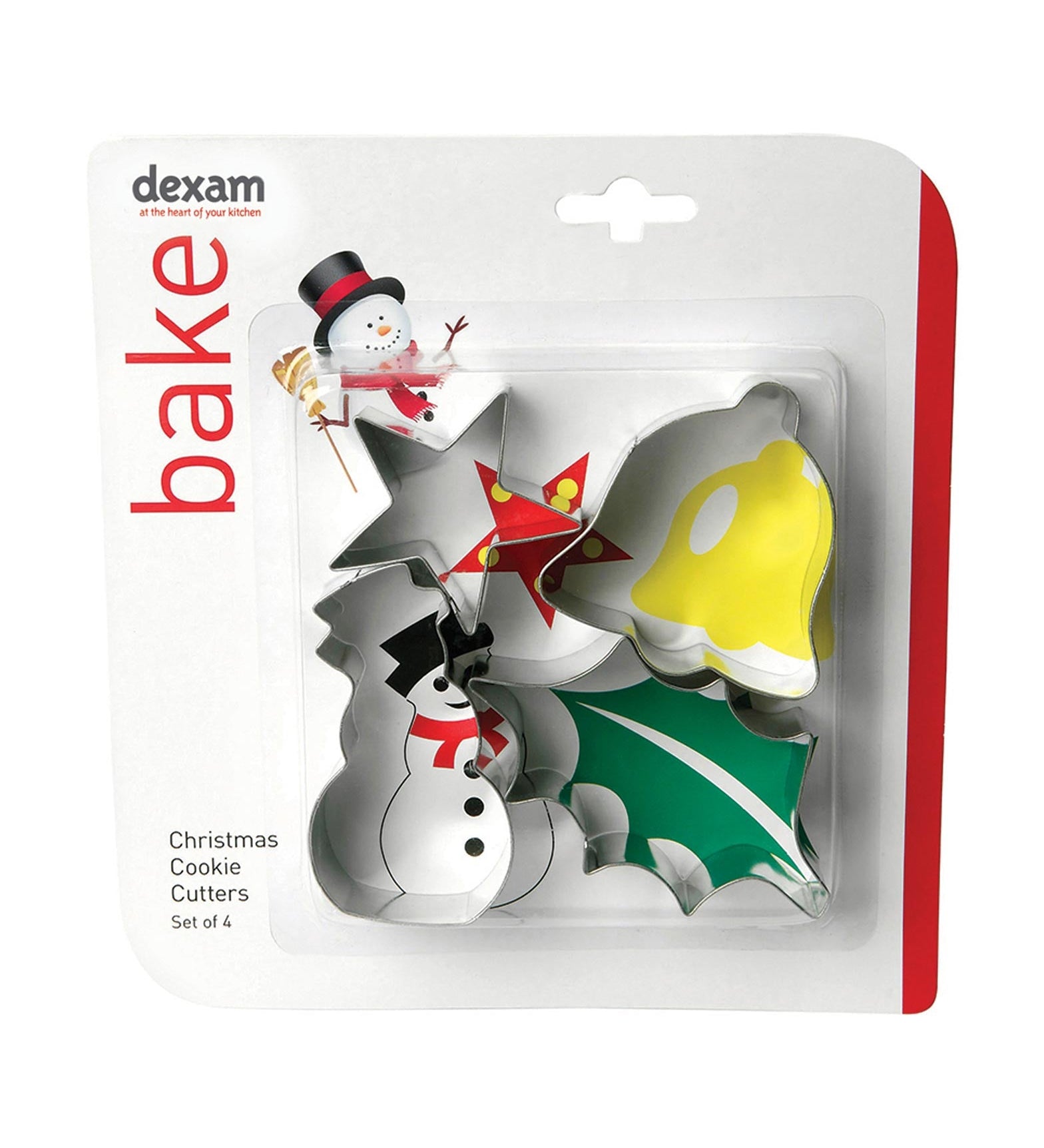 Dexam Snowman Cookie Cutter 4 Piece Set Christmas