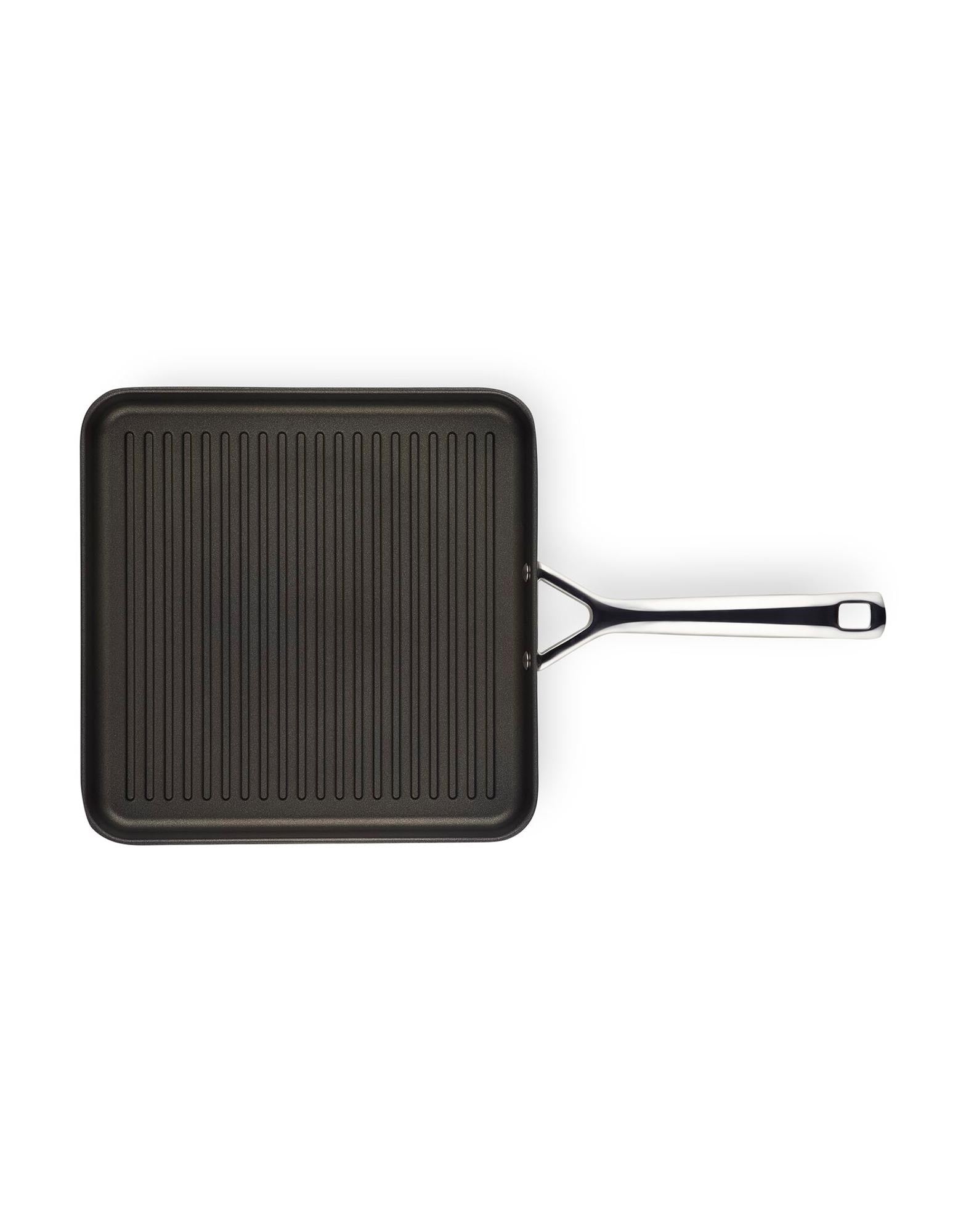 Le Creuset Toughened Non-Stick 28cm Square Grill with Long Handle