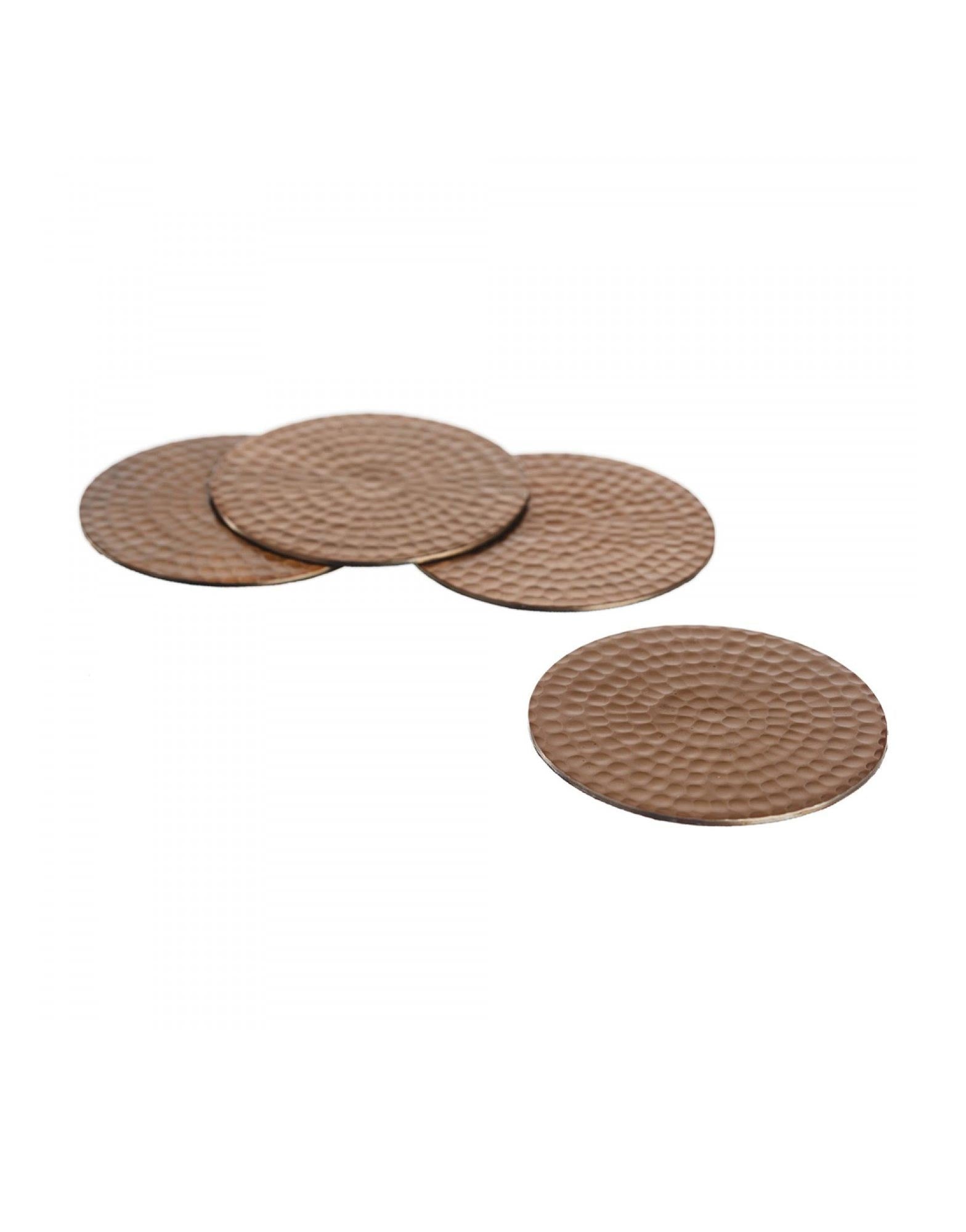 The Just Slate Company 4 Flat Hammered Coasters