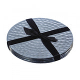 The Just Slate Company 4 Flat Hammered Coasters