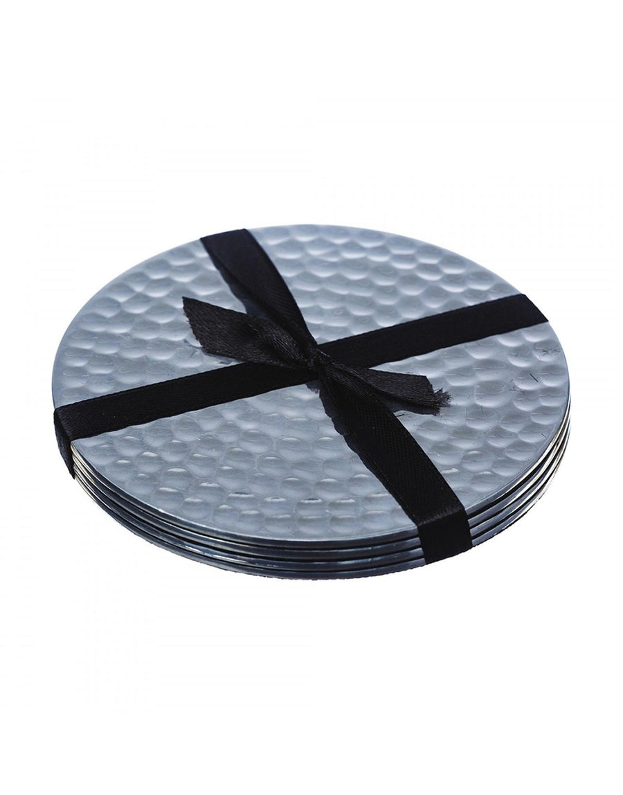 The Just Slate Company 4 Flat Hammered Coasters