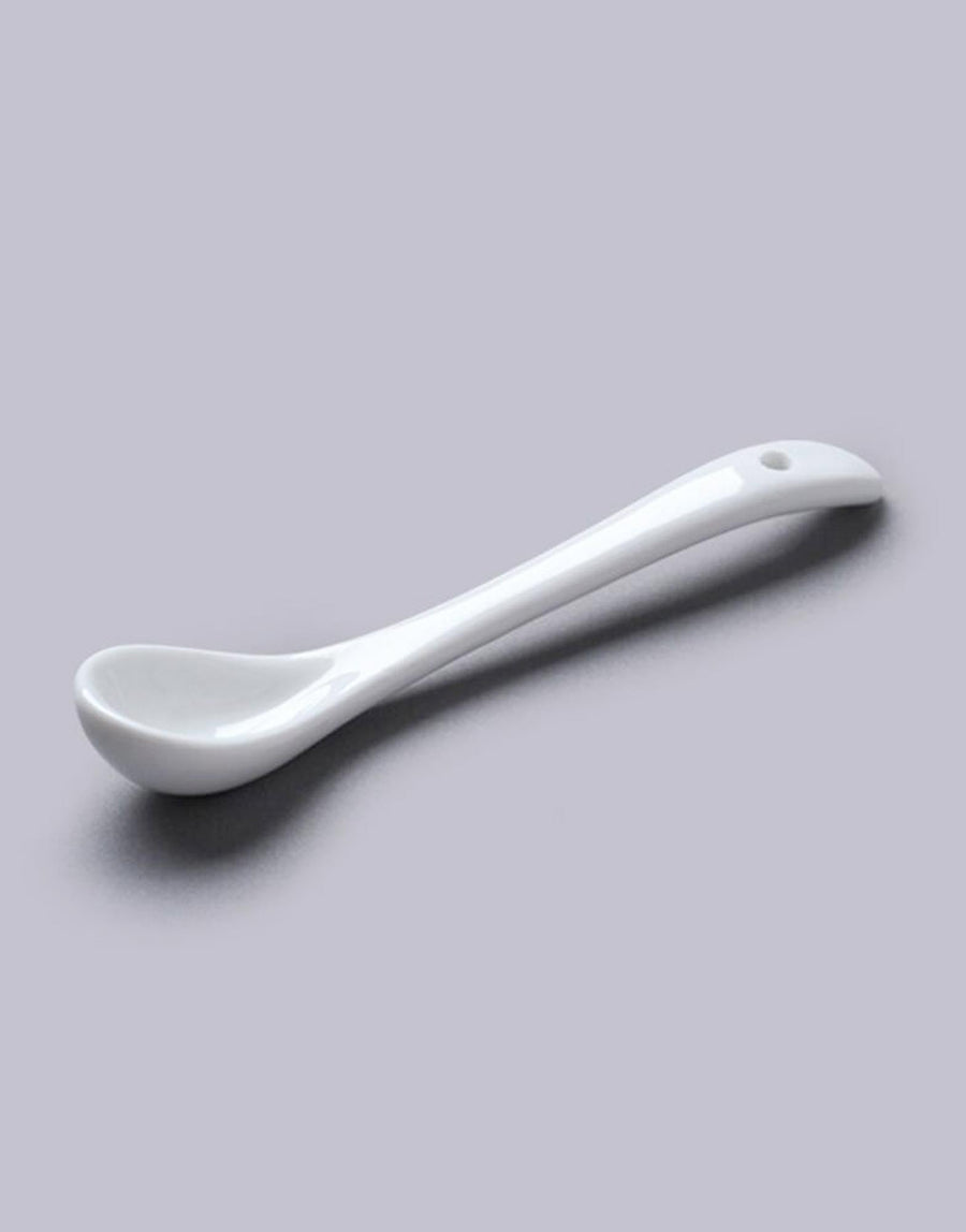 White Salt Spoon 10cm