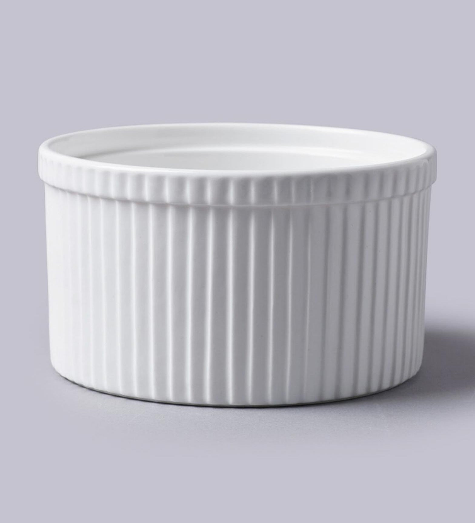 White Souffle Dish