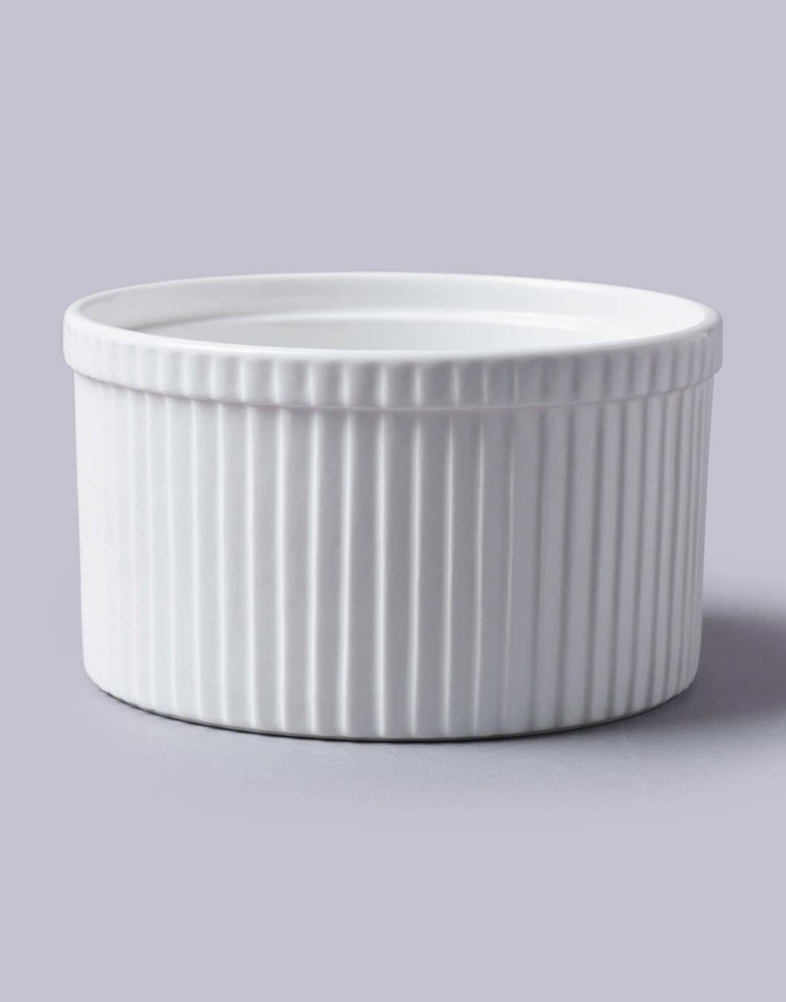 White Souffle Dish