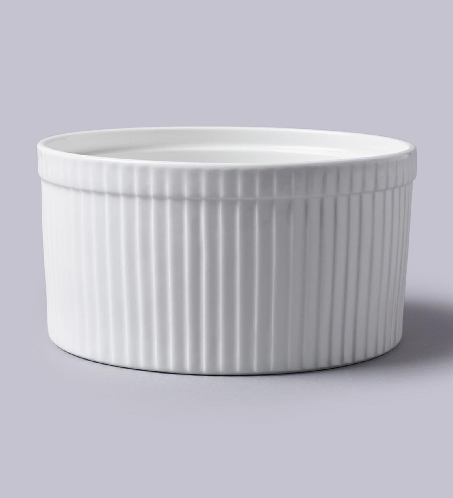 White Souffle Dish