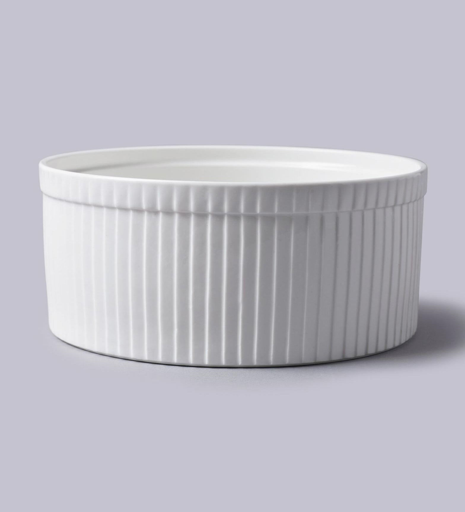 White Souffle Dish