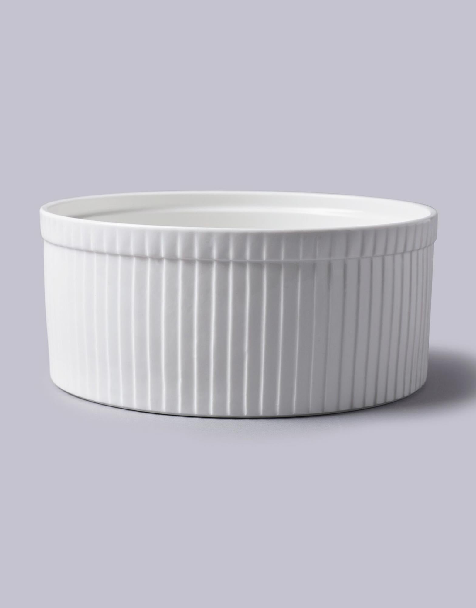 White Souffle Dish