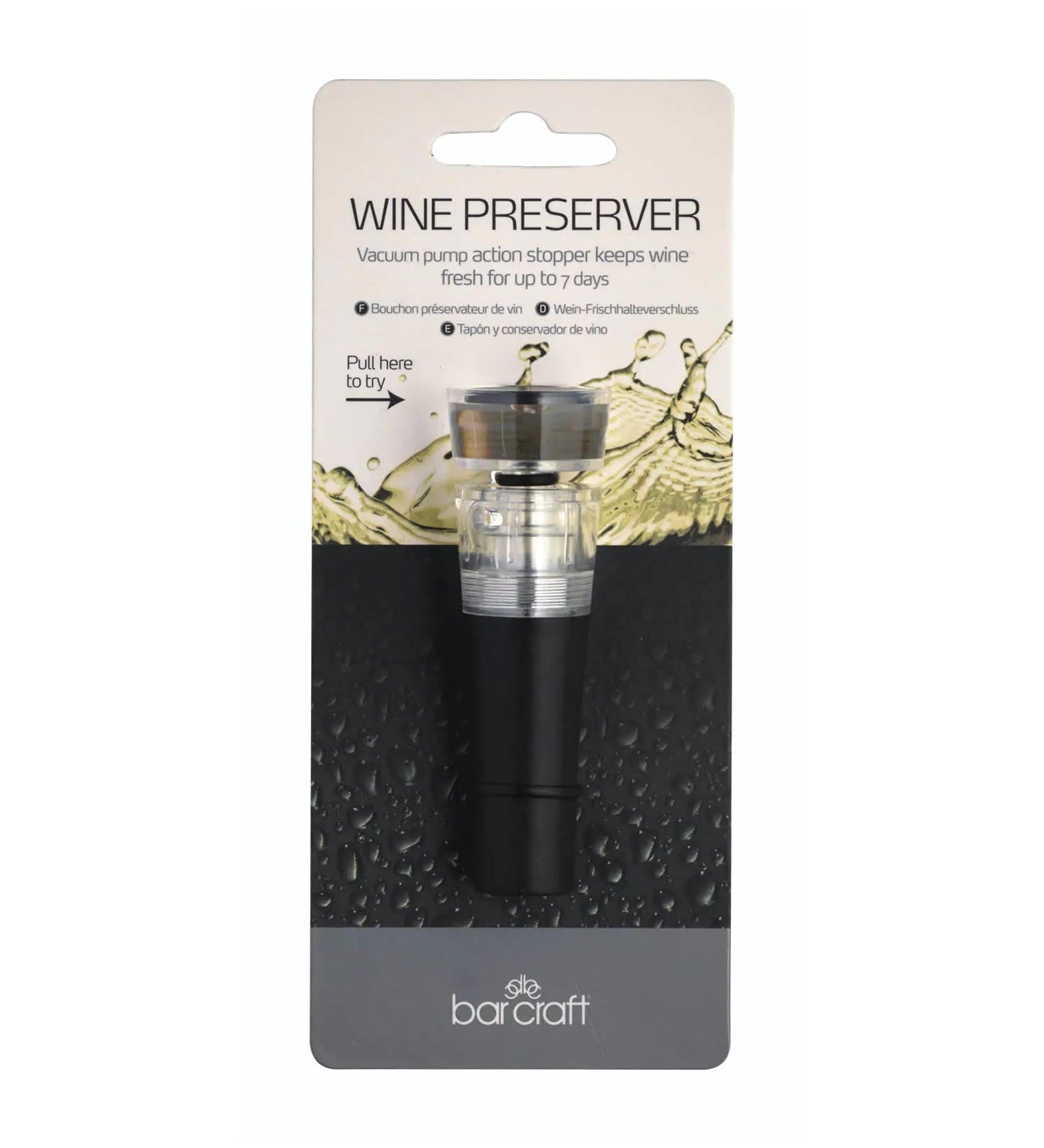 Wine Pump Stopper and Preserver