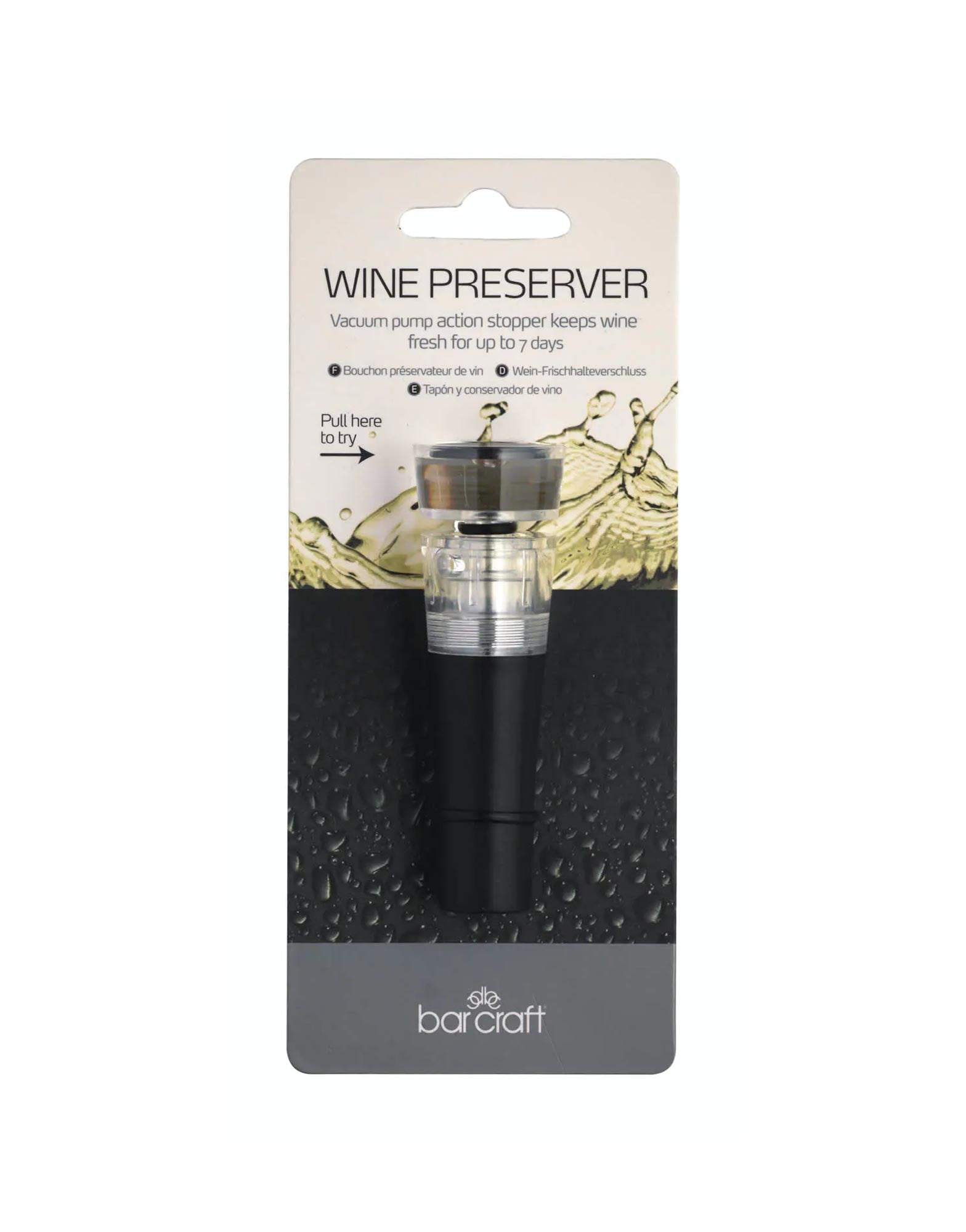 Wine Pump Stopper and Preserver