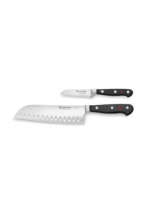 Wusthof Classic 2 Piece Santoku Knife Set