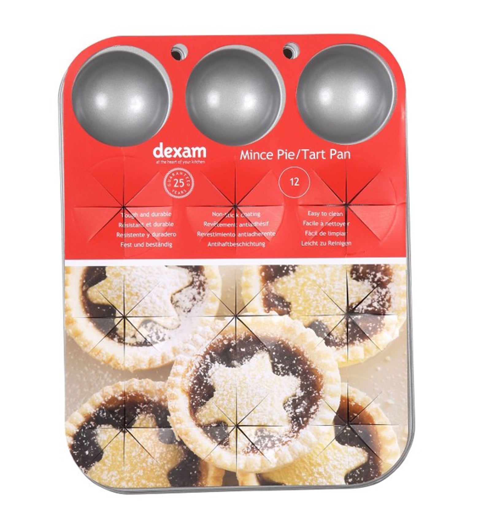 Dexam N/S Tart and Mince Pie Tin 12 Cup
