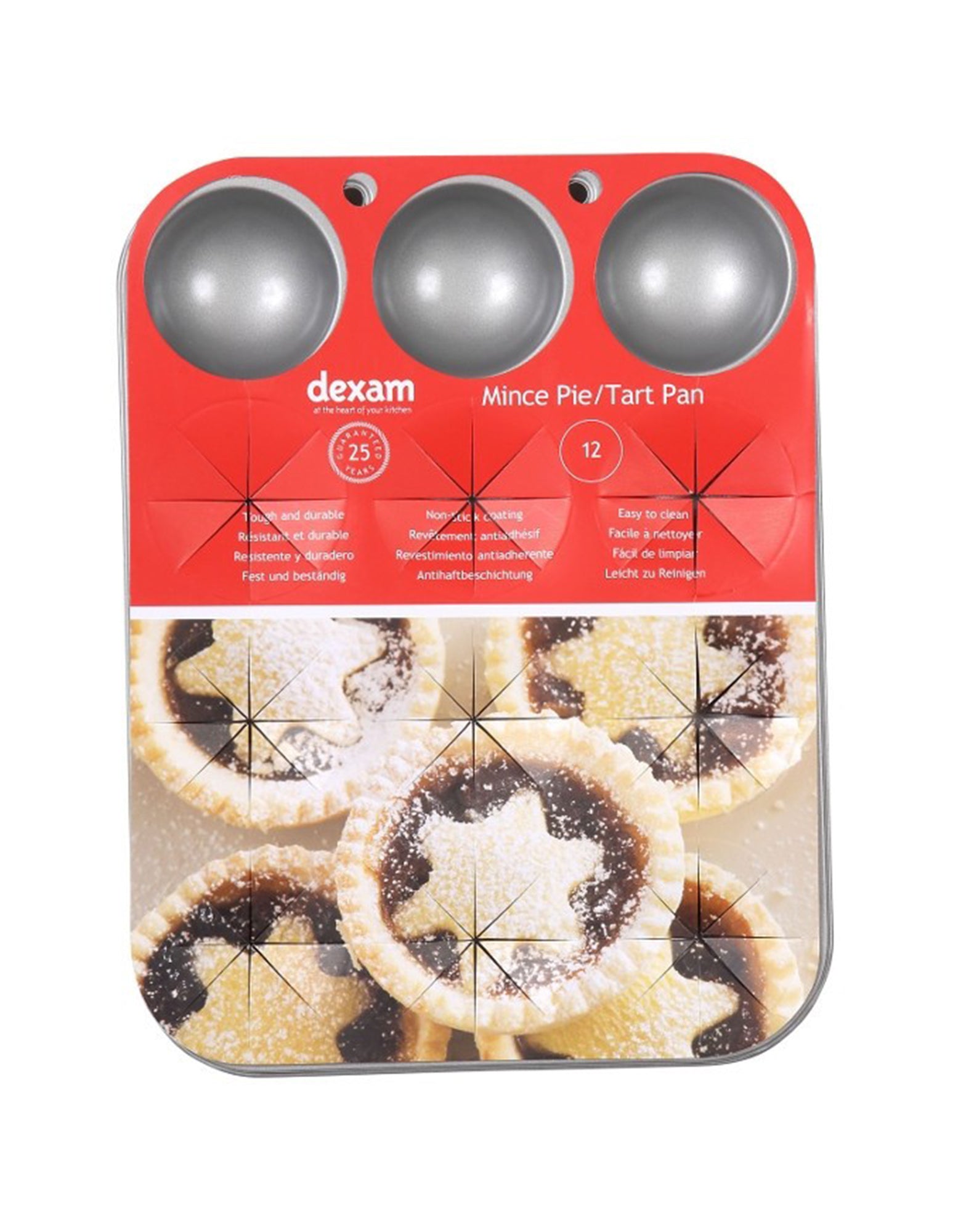 Dexam N/S Tart and Mince Pie Tin 12 Cup
