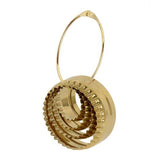 Brass Round Fluted Cookie Cutters 4 Piece Set