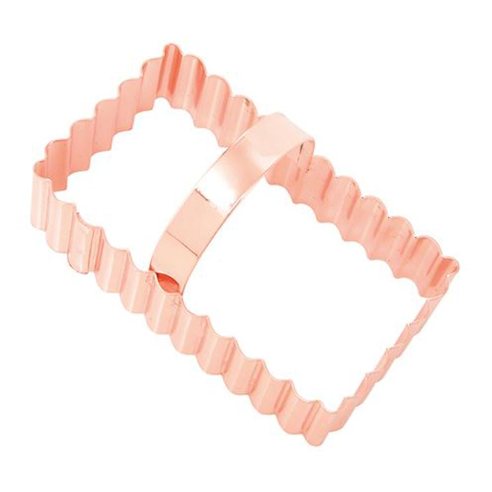Copper Shortbread Fluted Biscuit Cutter