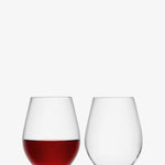 LSA Stemless Red Wine Glasses Set of 2