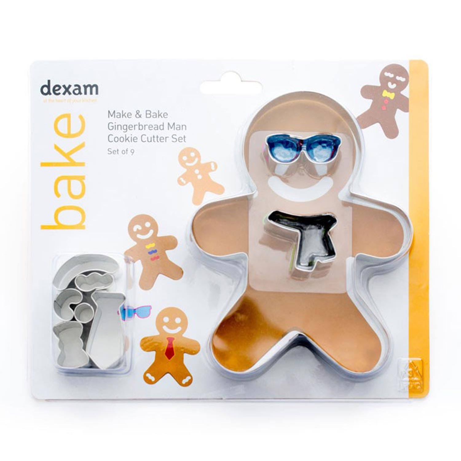 Dexam Gingerbread Man Cookie Cutter 9 Piece Set