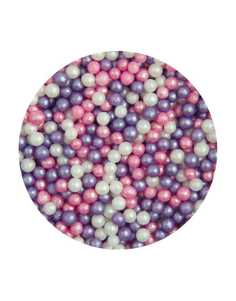Sugar 4mm Pearls Ice Pink Mix 80g