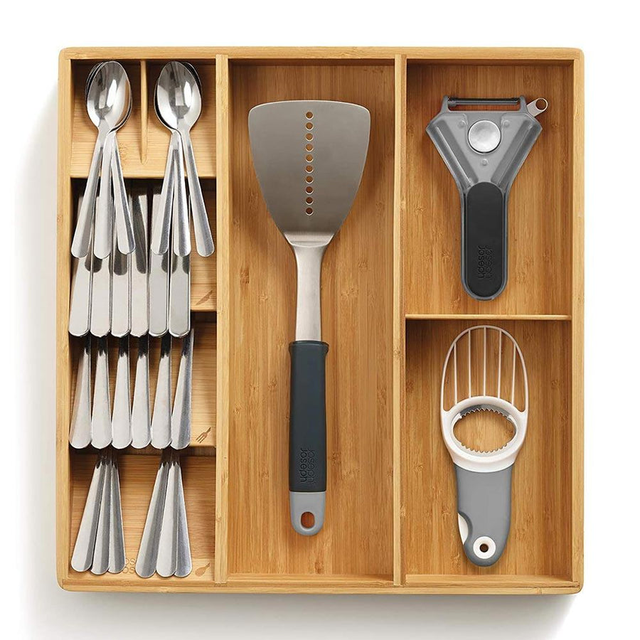 DrawerStore Bamboo Cutlery, Utensil and Gadget Organiser