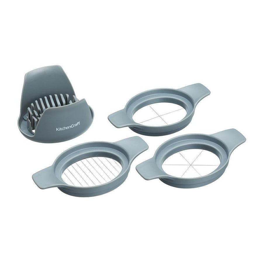 KitchenCraft 3 Piece Plastic Food Cutter With Stainless Steel Wire Slicers