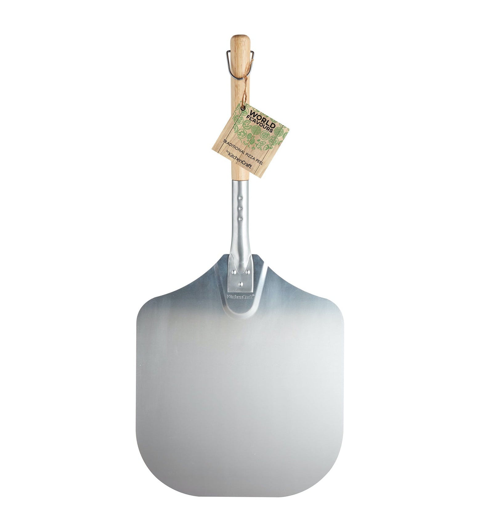KitchenCraft World of Flavours Italian Traditional Pizza Peel