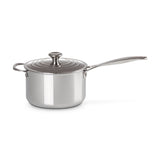Le Creuset Signature Stainless Steel Saucepan with Lid