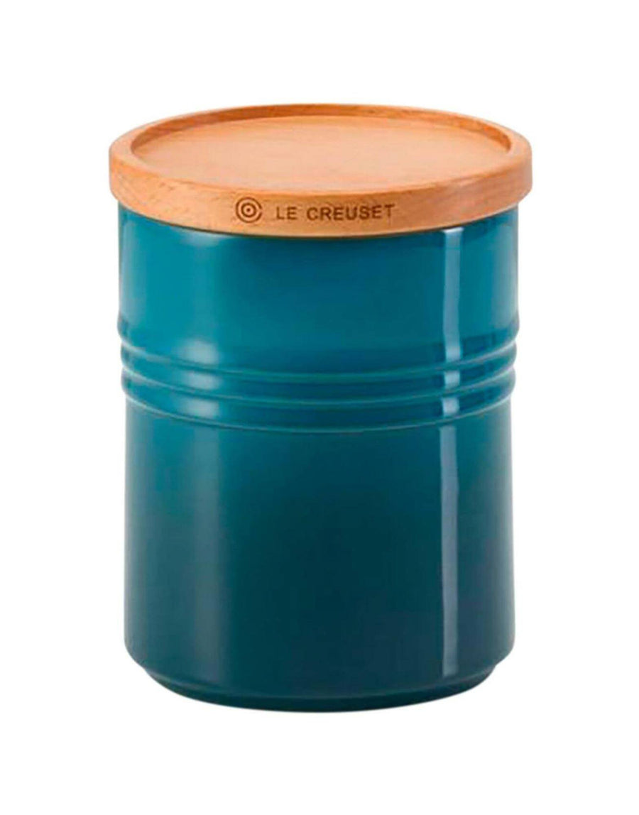 Le Creuset Medium Storage Jar with Wooden Lid