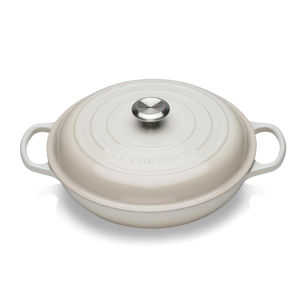 Le Creuset Shallow Casserole 30cm Meringue