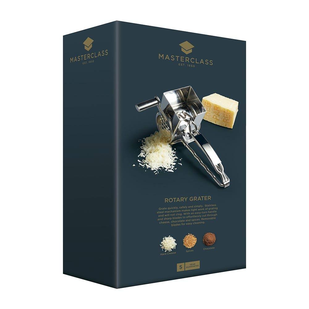 MasterClass Deluxe Stainless Steel Rotary Cheese Grater