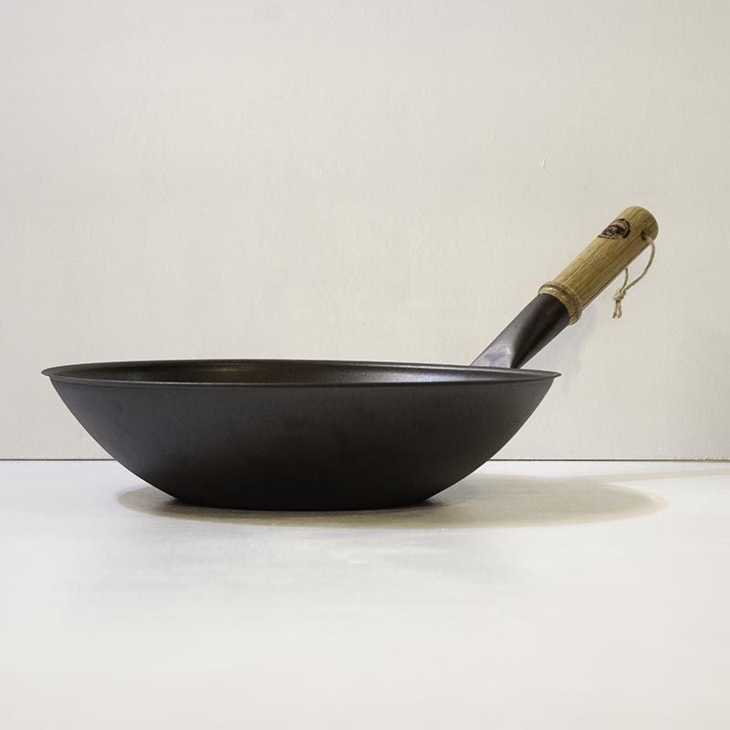 Spun Iron Wok 33cm