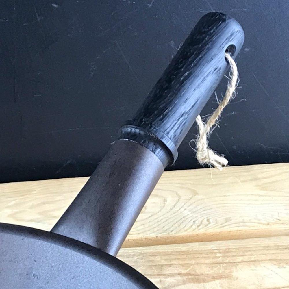 Netherton Foundry Spun Iron Wok 28cm with Ebonised Black Oak Handle