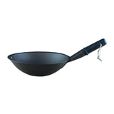 Netherton Foundry Spun Iron Wok 28cm with Ebonised Black Oak Handle