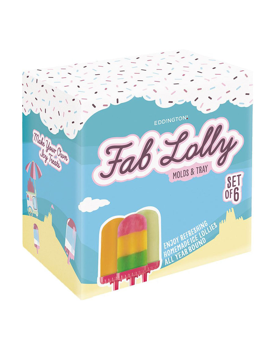Fab Ice Lolly Moulds, Set of 6