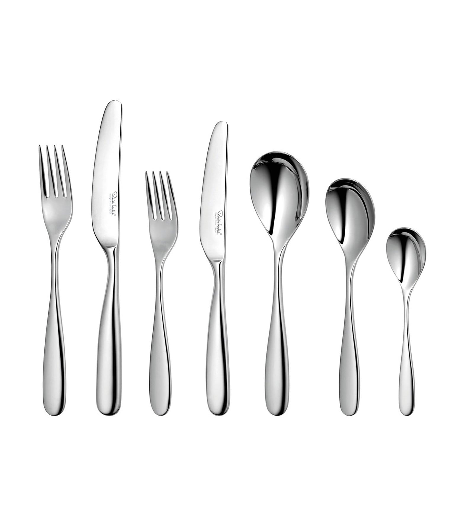 Robert Welch Stanton Bright 7 Piece Place Setting (Plus 1 Free Steak Knife)
