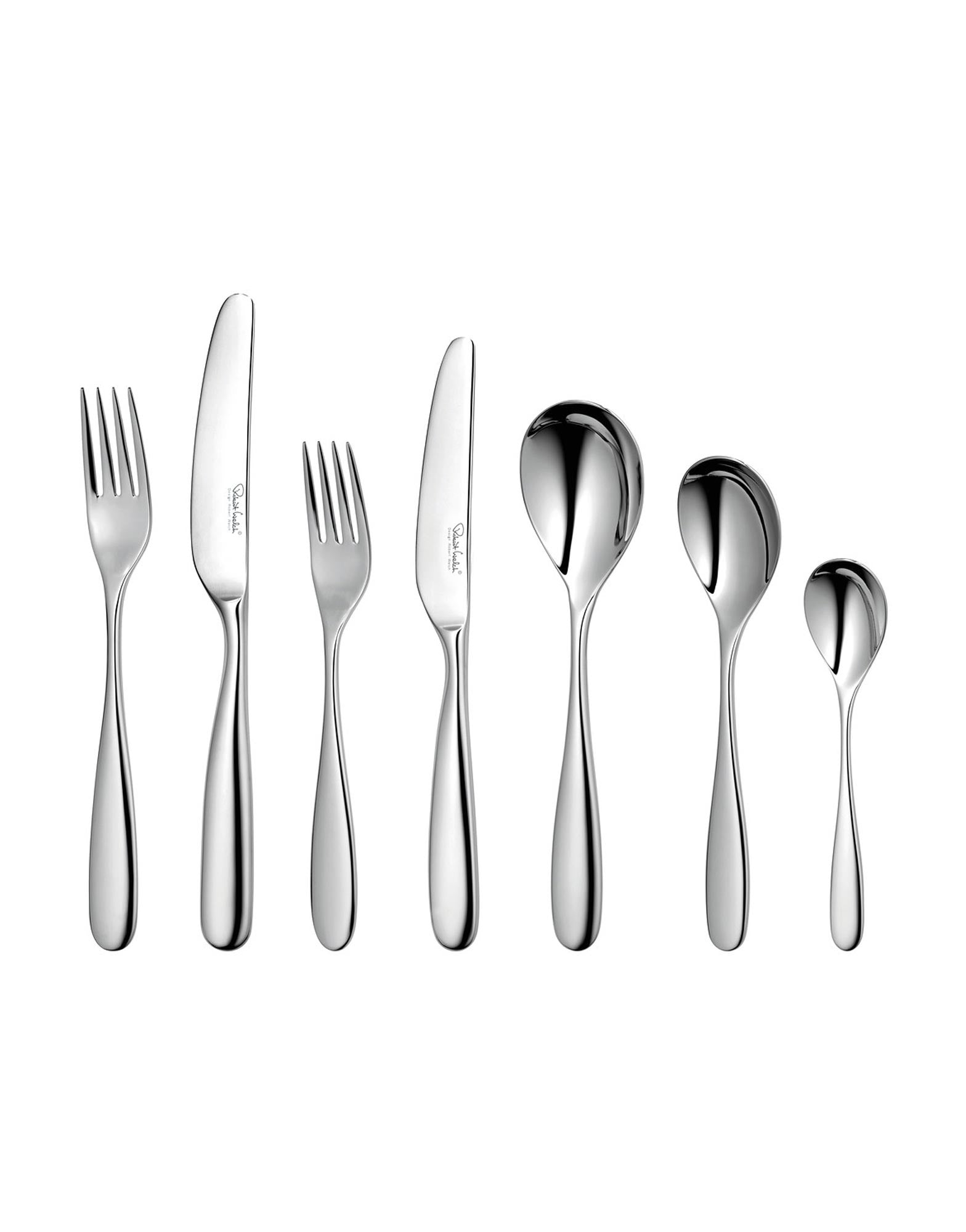 Robert Welch Stanton Bright 7 Piece Place Setting (Plus 1 Free Steak Knife)