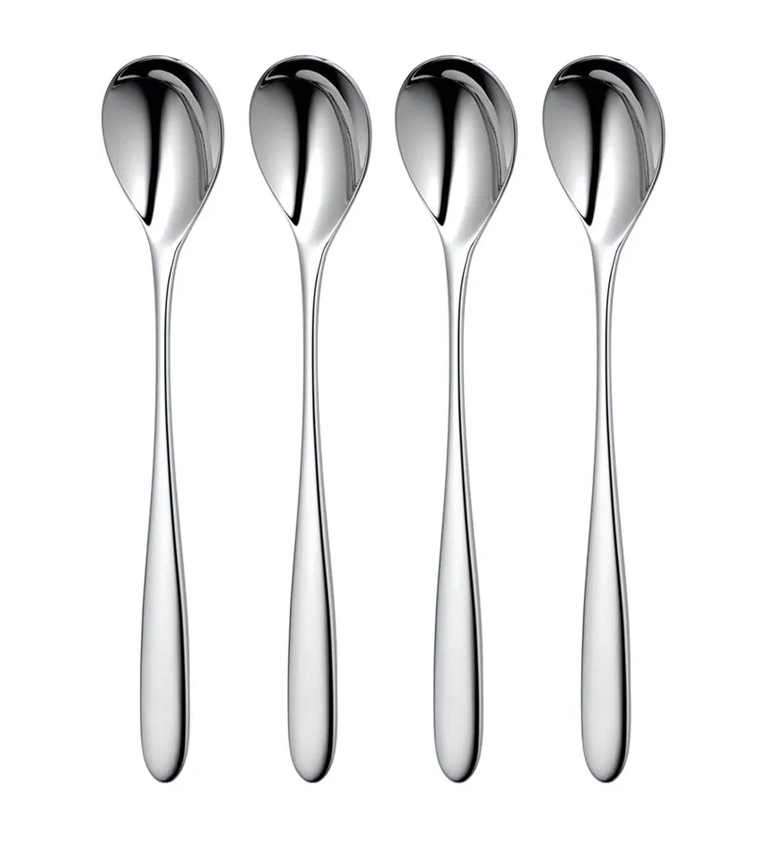 Robert Welch Stanton Bright Long Handled Spoon Set of 4