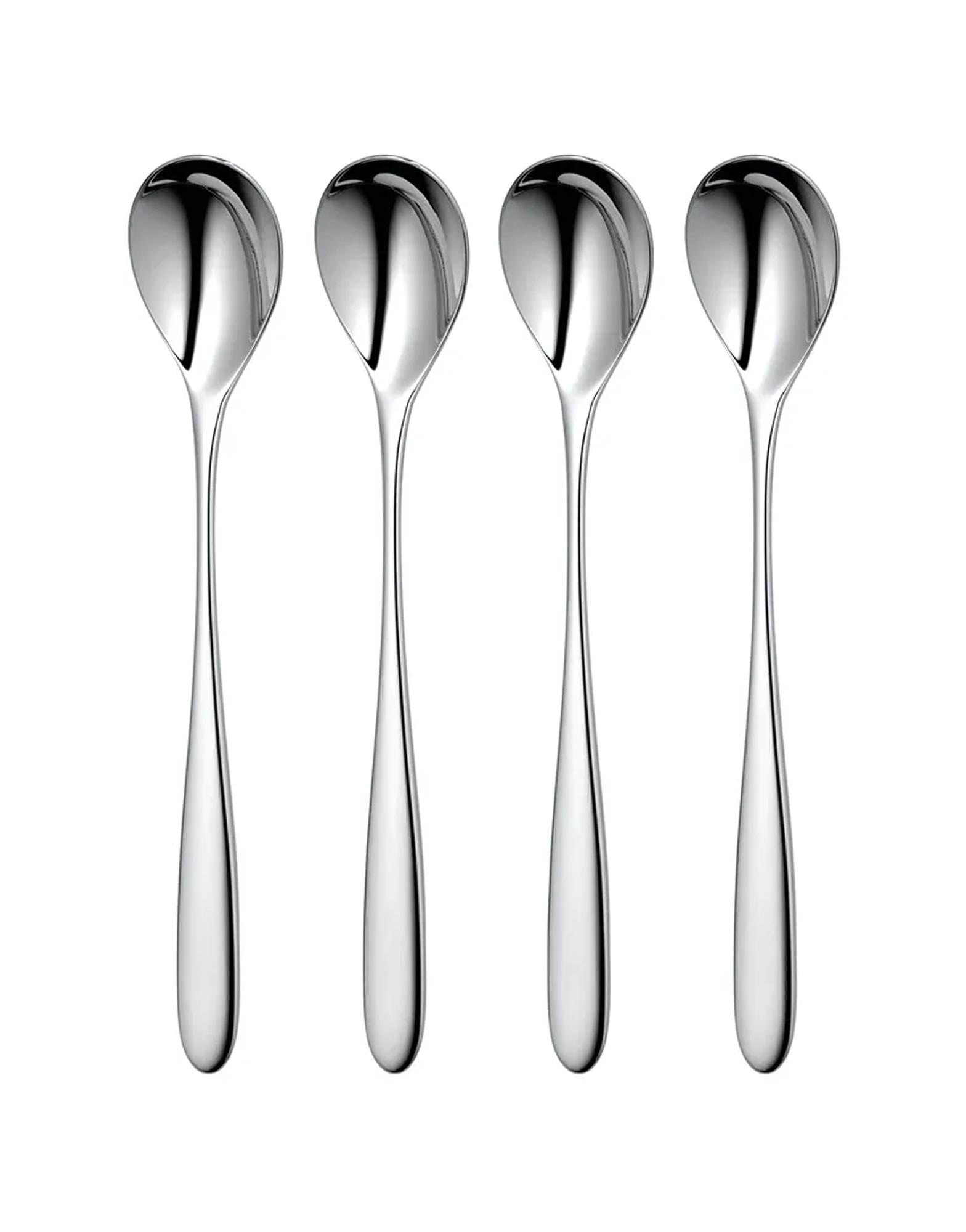 Robert Welch Stanton Bright Long Handled Spoon Set of 4