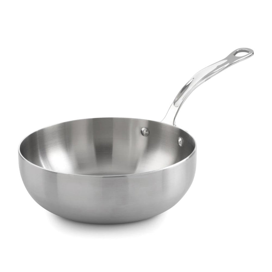 Samuel Groves Stainless Steel Brushed Triply Chefs Pan