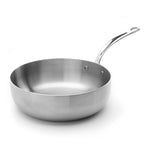 Samuel Groves Stainless Steel Brushed Triply Chefs Pan