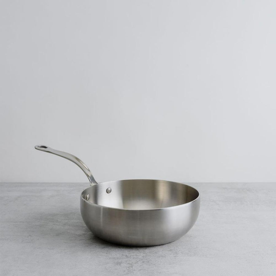 Samuel Groves Stainless Steel Brushed Triply Chefs Pan