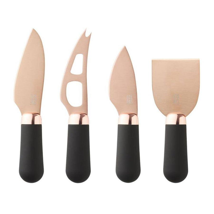 Taylor's Eye Witness Brooklyn Rose Gold Cheese Knife Set with Stand
